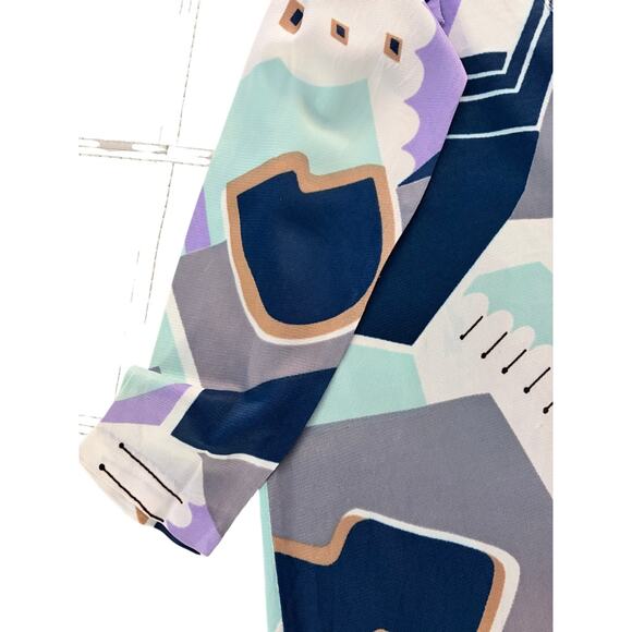 Abstract Lace Neckline Retro Vintage Pullover size Medium - Picture 10 of 10